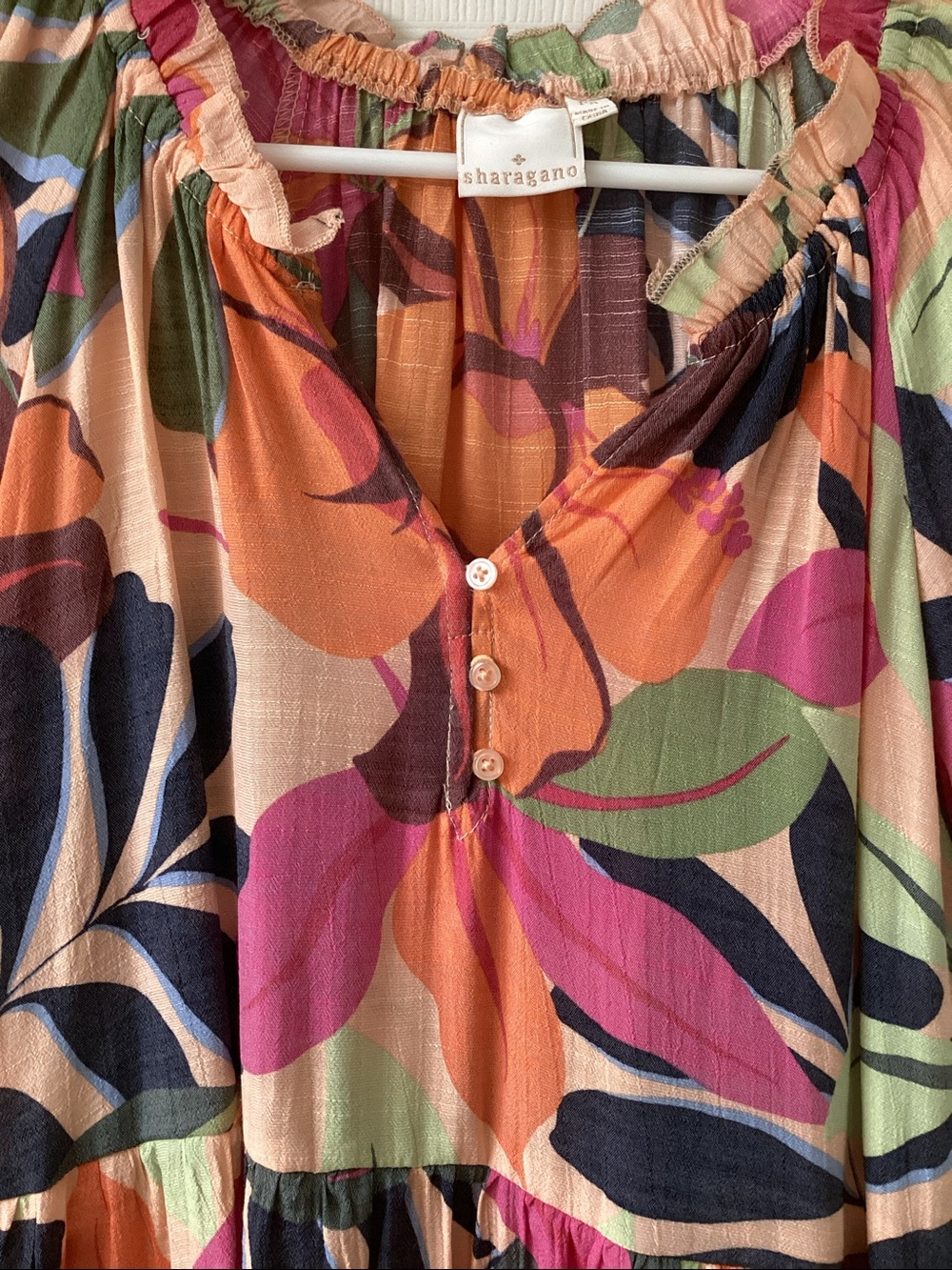 Sharagano floral dress size PS - Picture 4 of 10